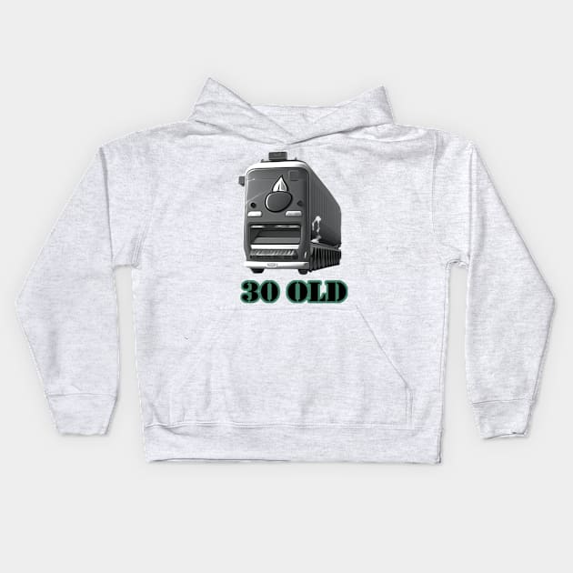 30 old bus Kids Hoodie by Neon-Arts